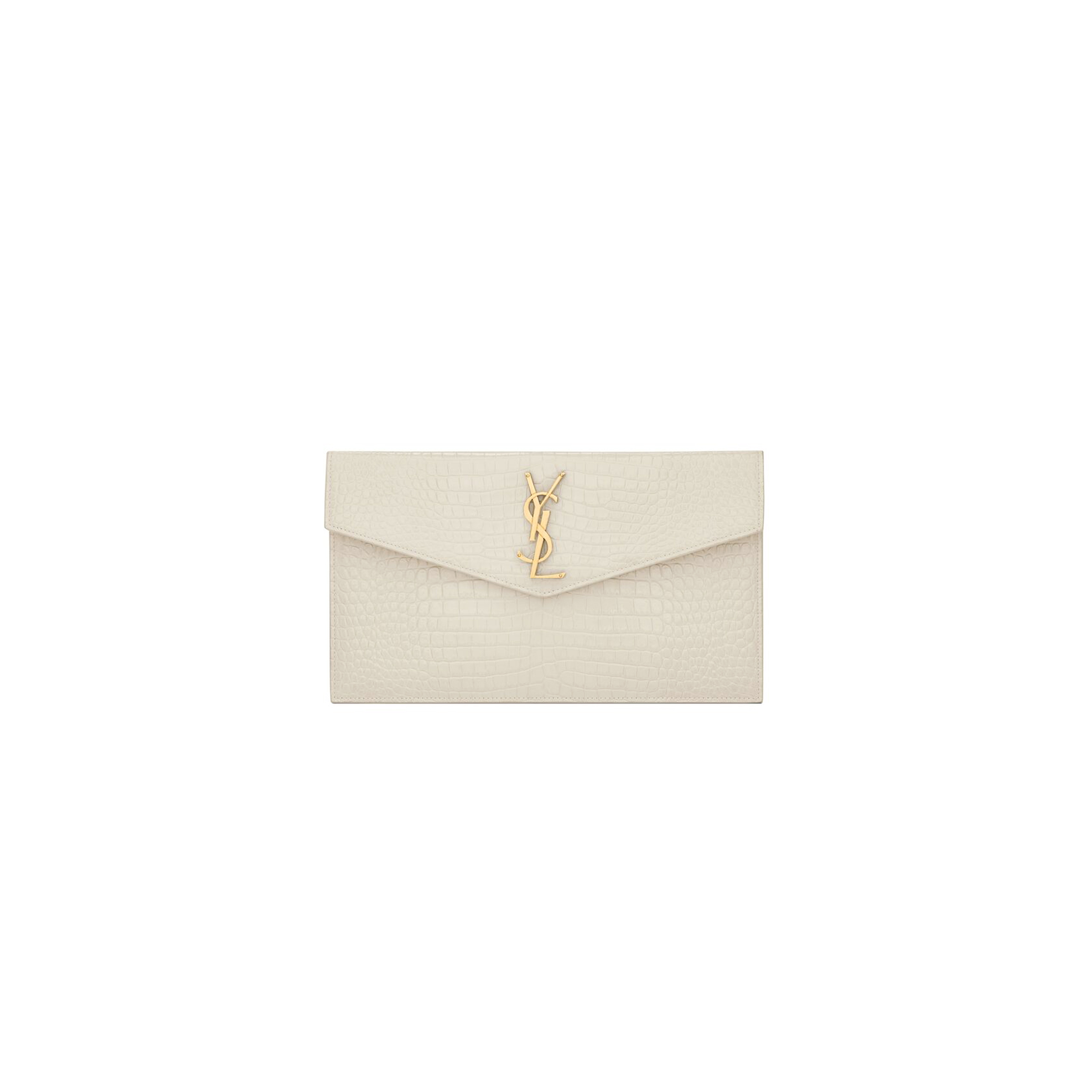 YSL UPTOWN POUCH IN CROCODILE-EMBOSSED SHINY LEATHER 565739DND0J9207 (21.5*12*2.5cm) YSL UPTOWN POUCH IN CROCODILE-EMBOSSED SHINY LEATHER 565739DND0J9207 (21.5*12*2.5cm)